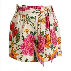 FARM RIO X ANTHROPOLOGIE Toucans Garden Paperbag Shorts